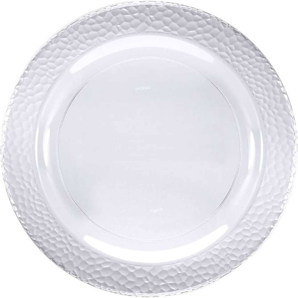 Clear Pebble Plastic Dessert Plates 10ct