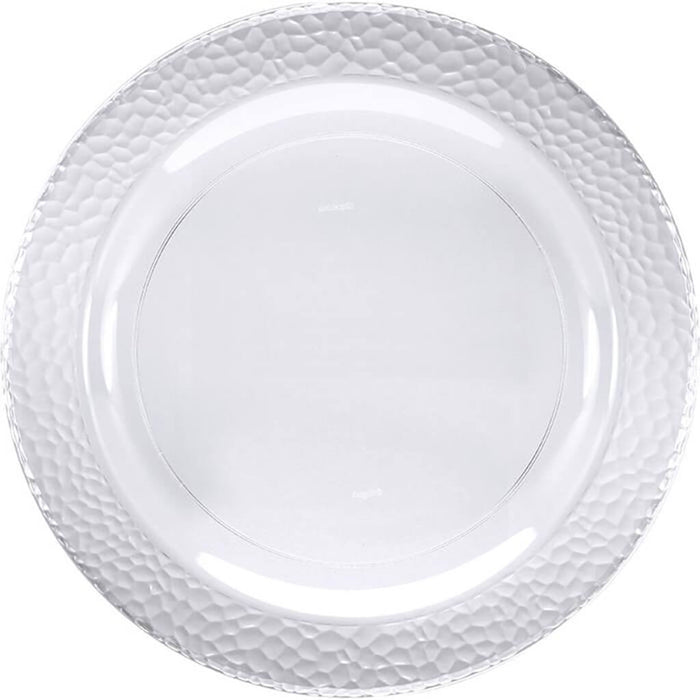 Clear Pebble Plastic Dessert Plates 10ct
