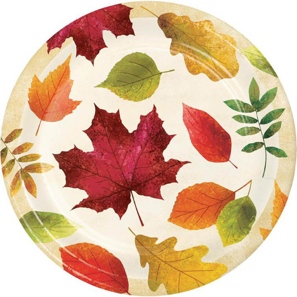 Colorful Leaves Dinner Plates 8ct