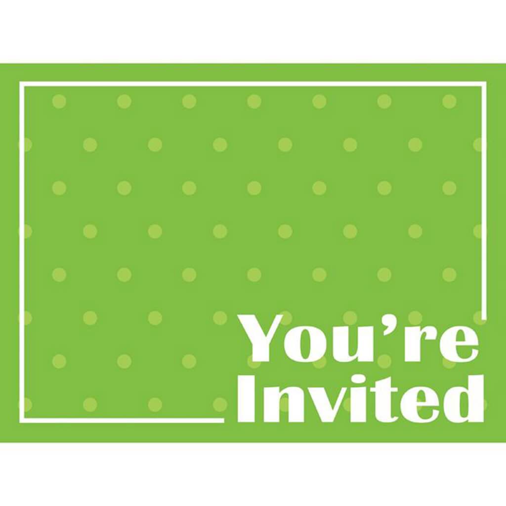 Fresh Lime Invitation 8ct