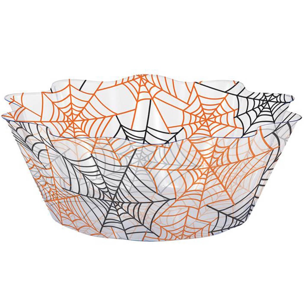 Spiderwebs Fluted Bowl 8in