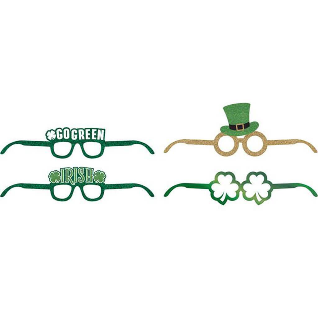 St. Patrick&#39;s Day Deluxe Paper Eyeglasses