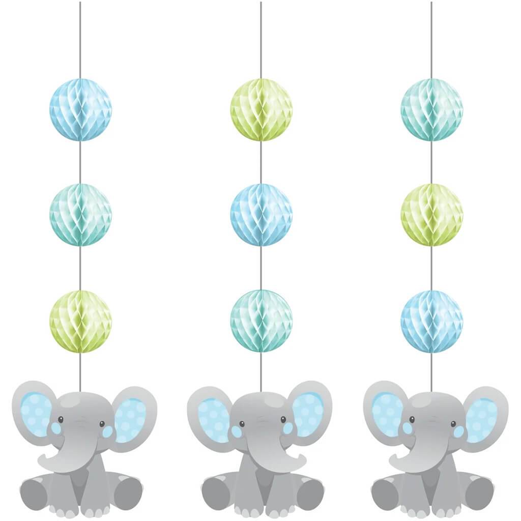 Enchanting Elephants Boy Hanging Cutouts