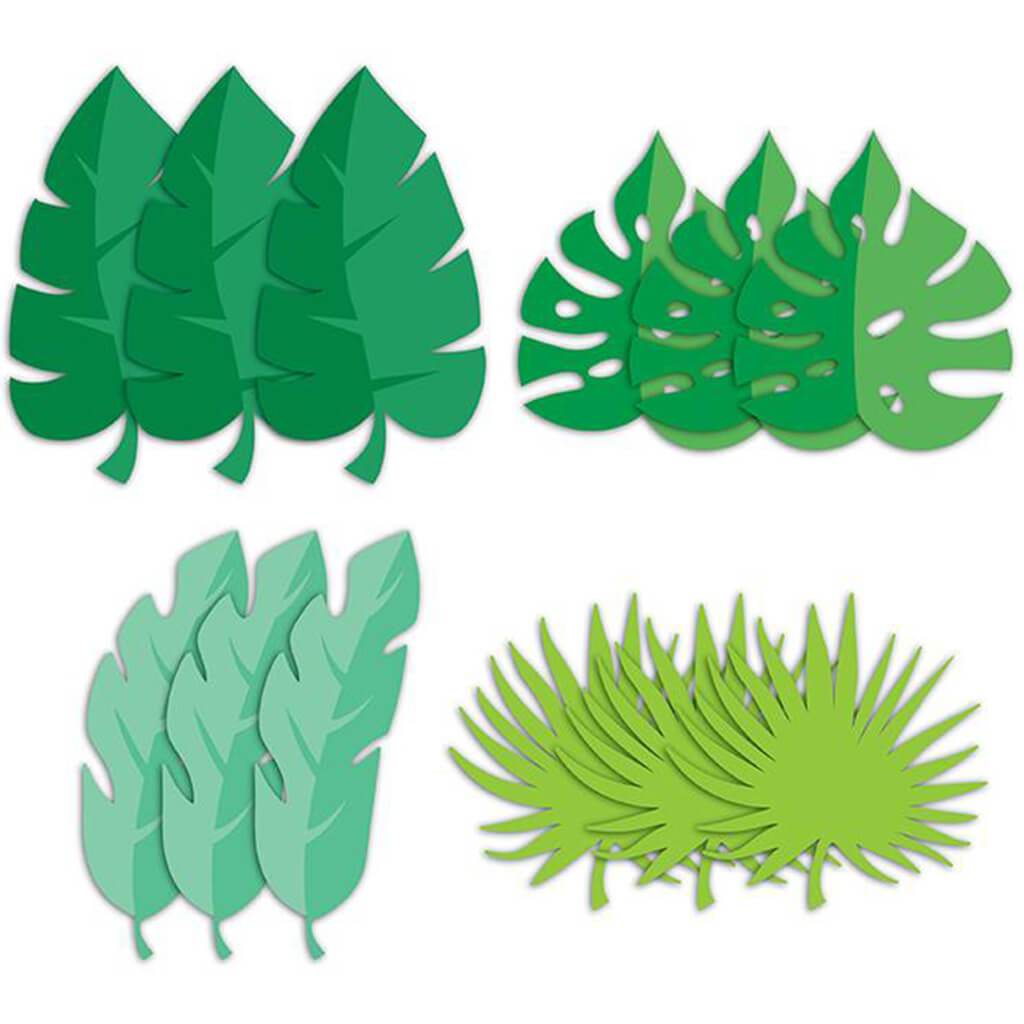 Jungle Leaf Cutouts 12ct