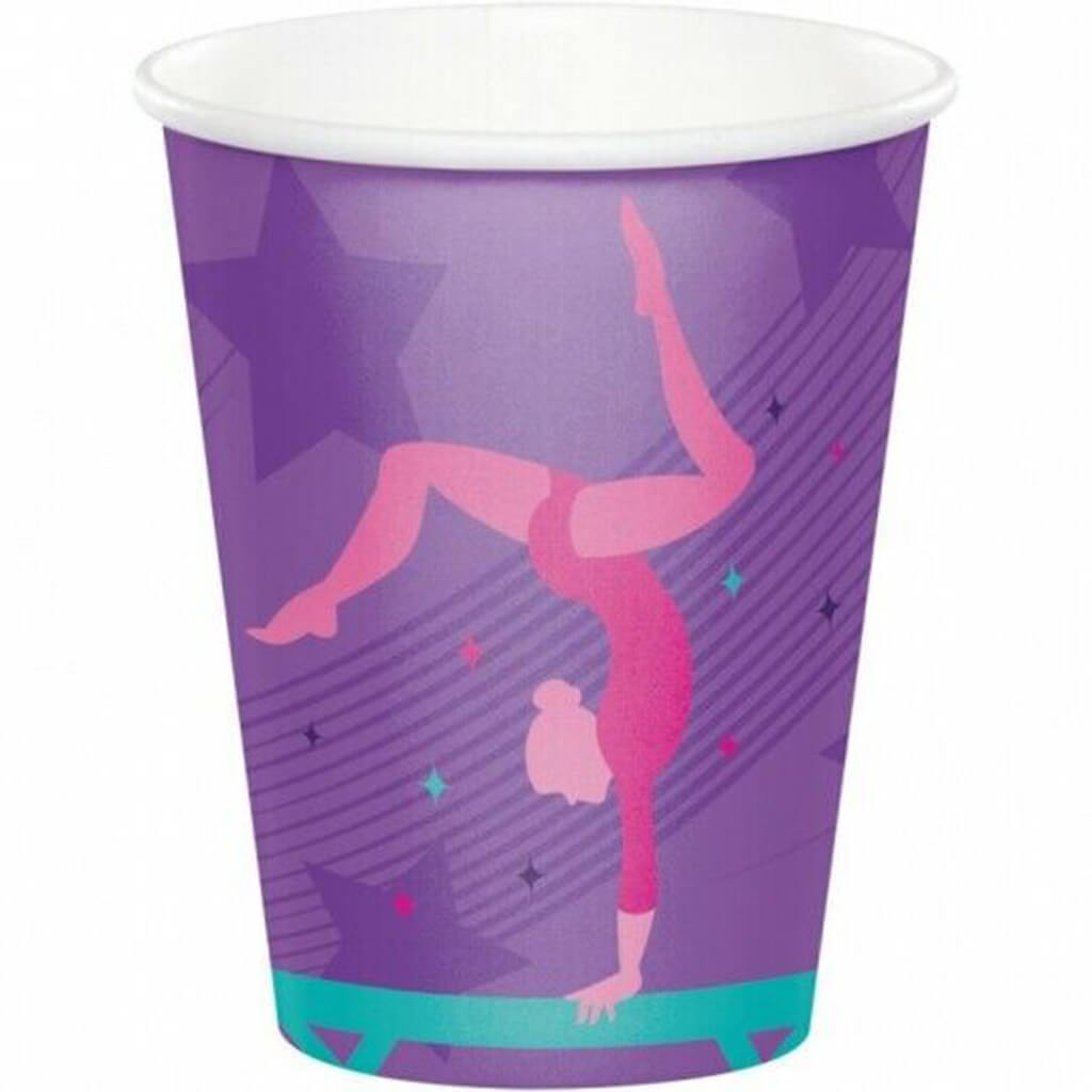 Gymnastics Party Cups 8ct 9oz