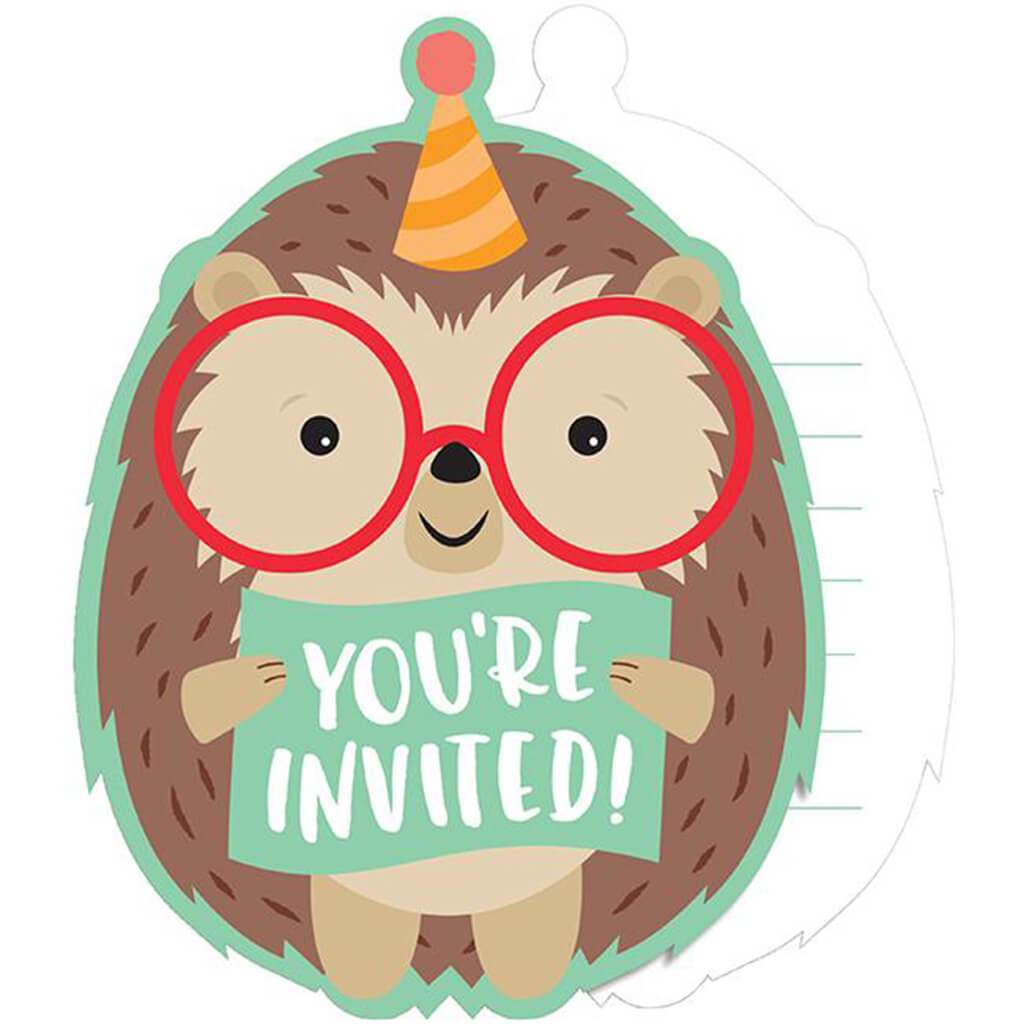 Hedgehog Party Invitations 8ct