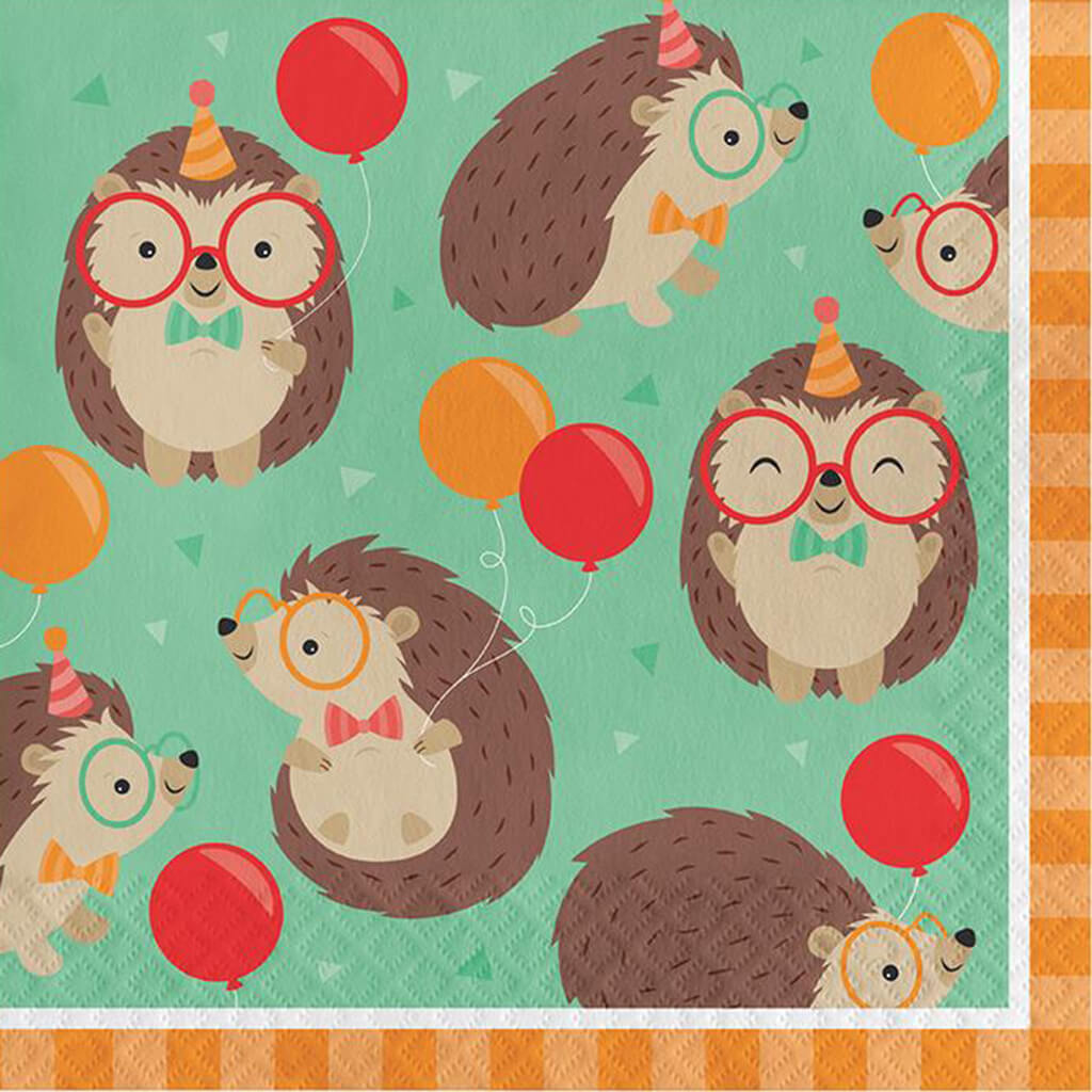 Hedgehog Party Luncheon Napkins 16ct 2ply