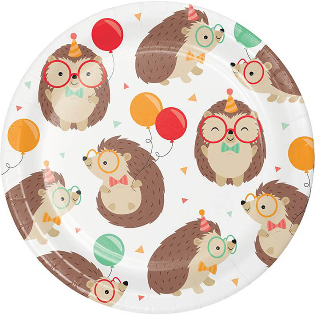 Hedgehog Party Dessert Plates 8ct