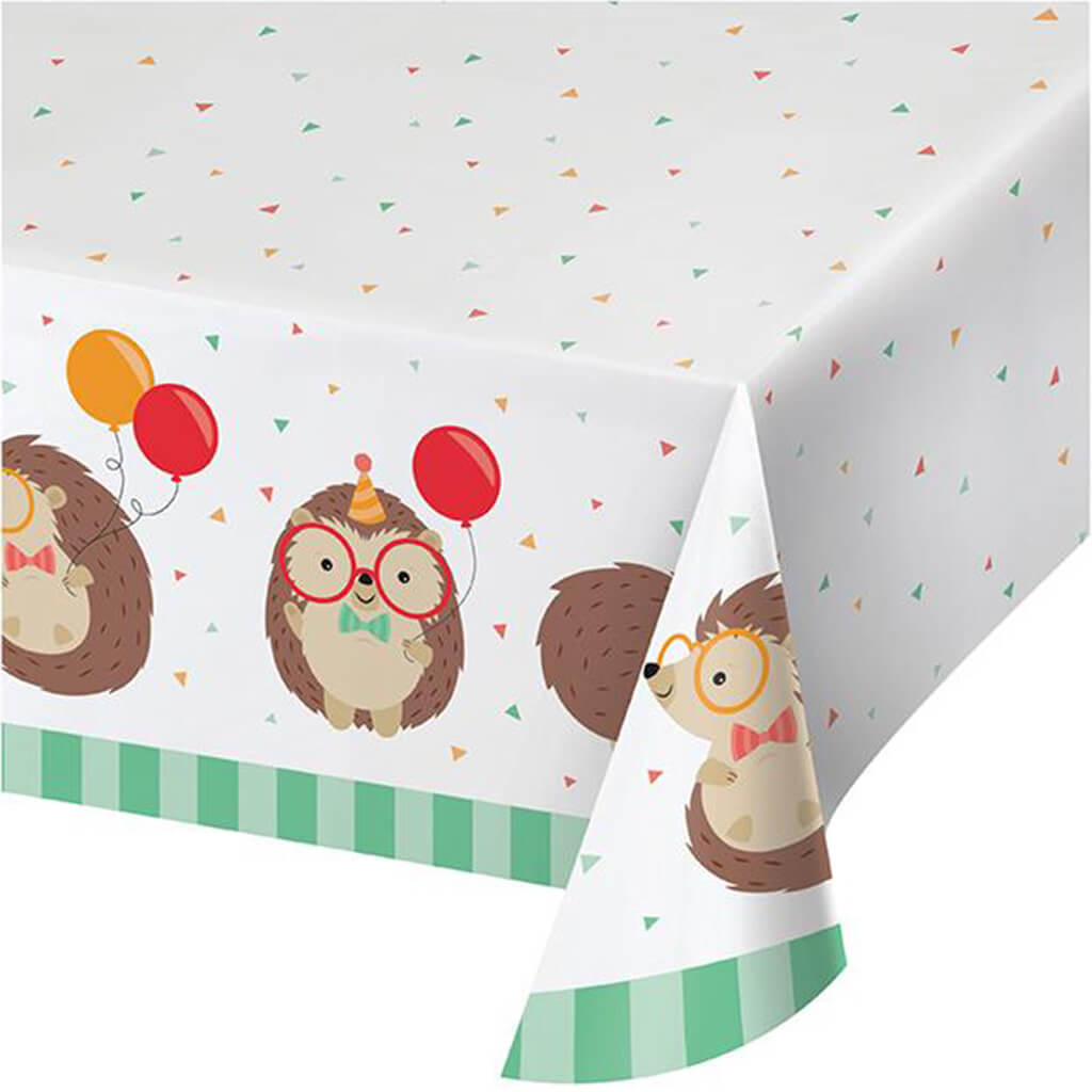 Hedgehog Party Paper Tablecloths 54 x 102