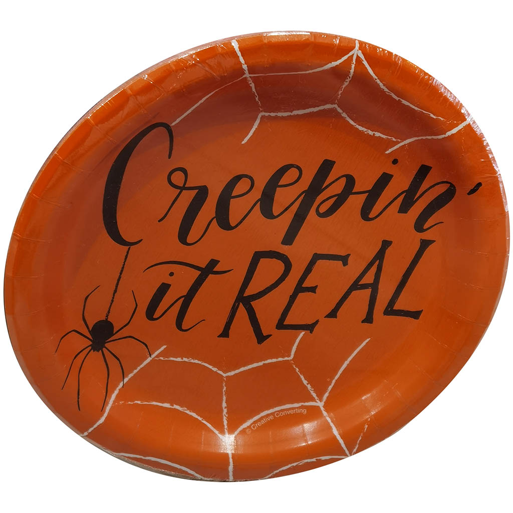 Creepin It Real Halloween Dessert Plates 8ct 7in