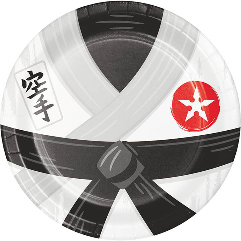 Karate Party Dinner Plates 8ct