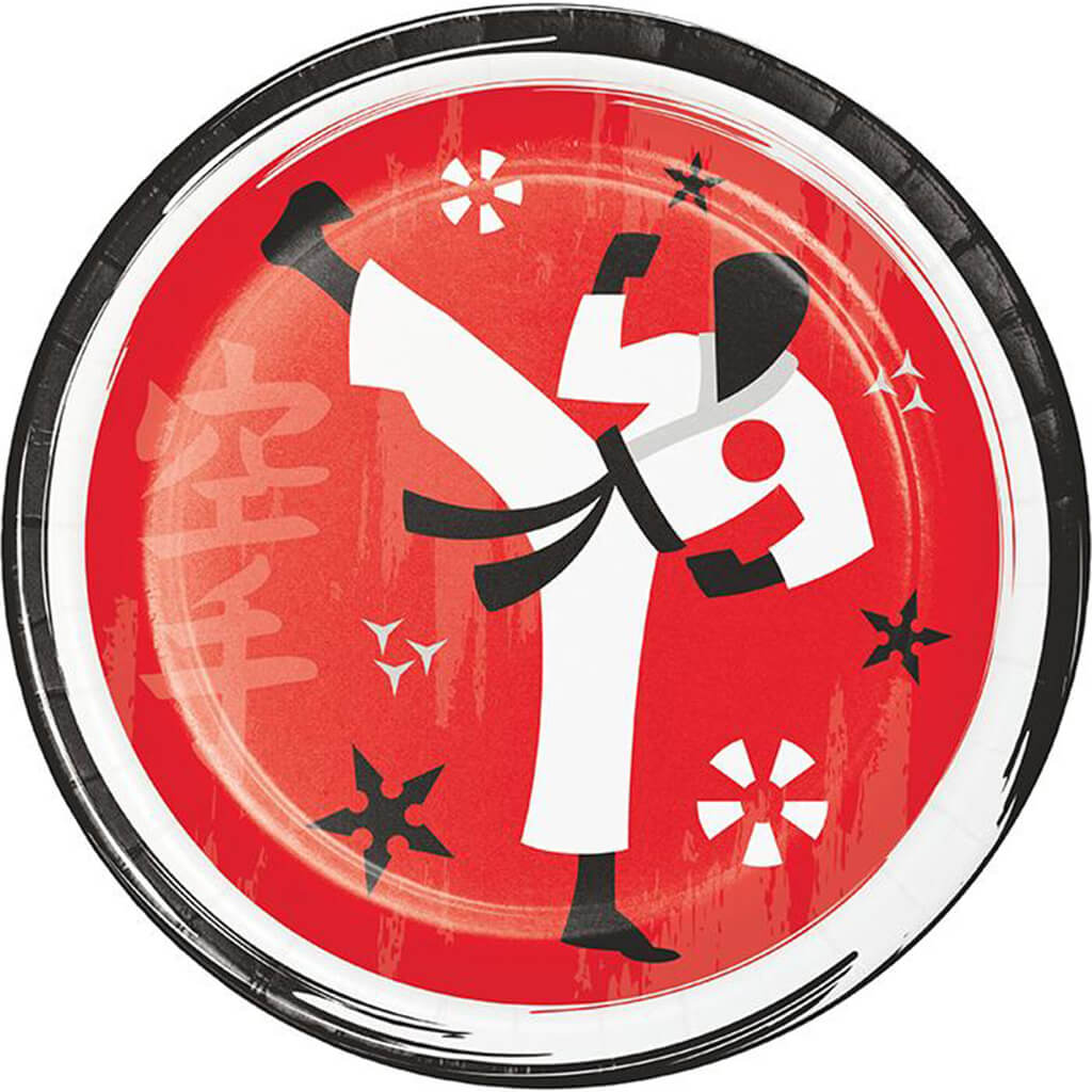 Karate Party Dessert Plates 8ct