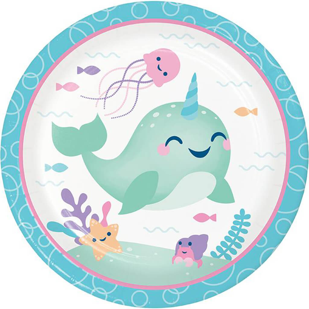 Narwhal Party Dinner Plates 8ct