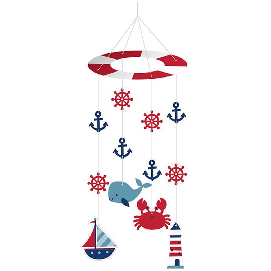 Nautical Baby Shower Hanging Mobiles