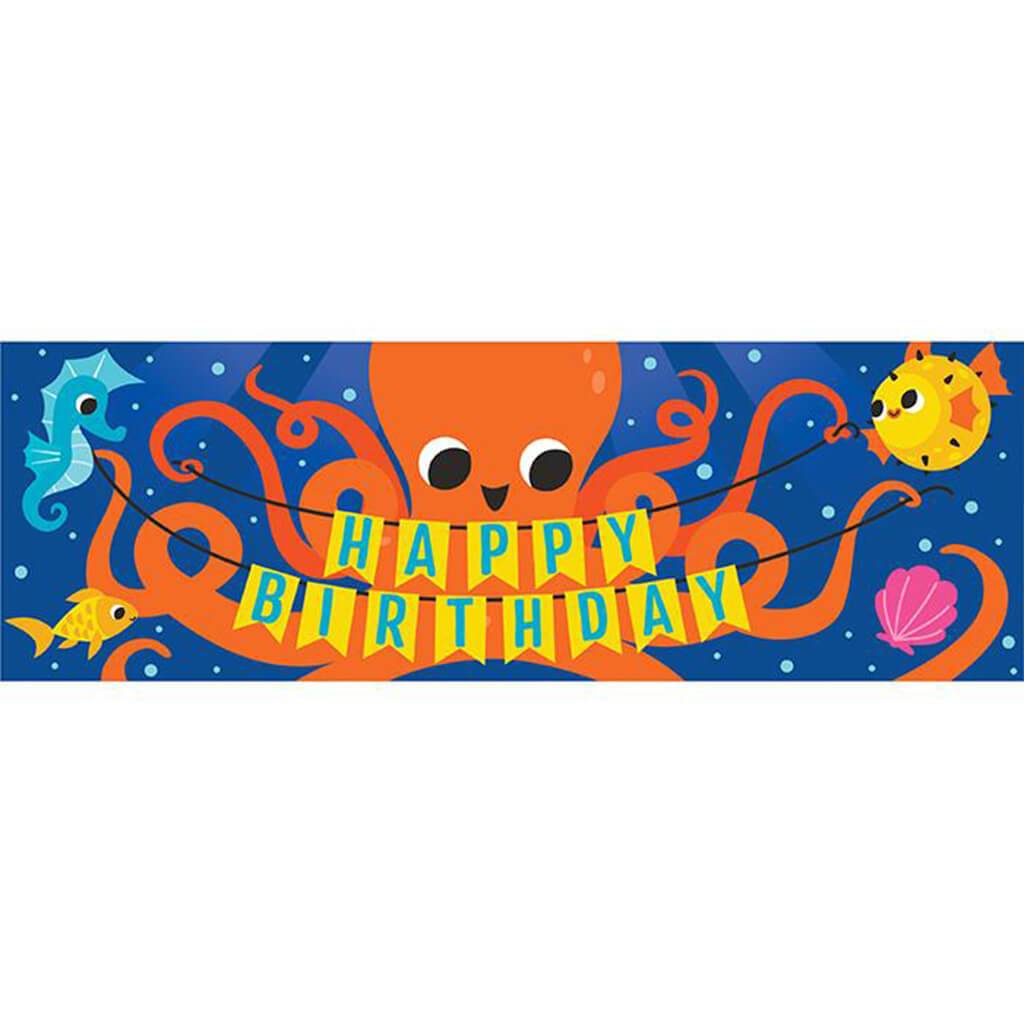 Ocean Celebration Happy Birthday Banners