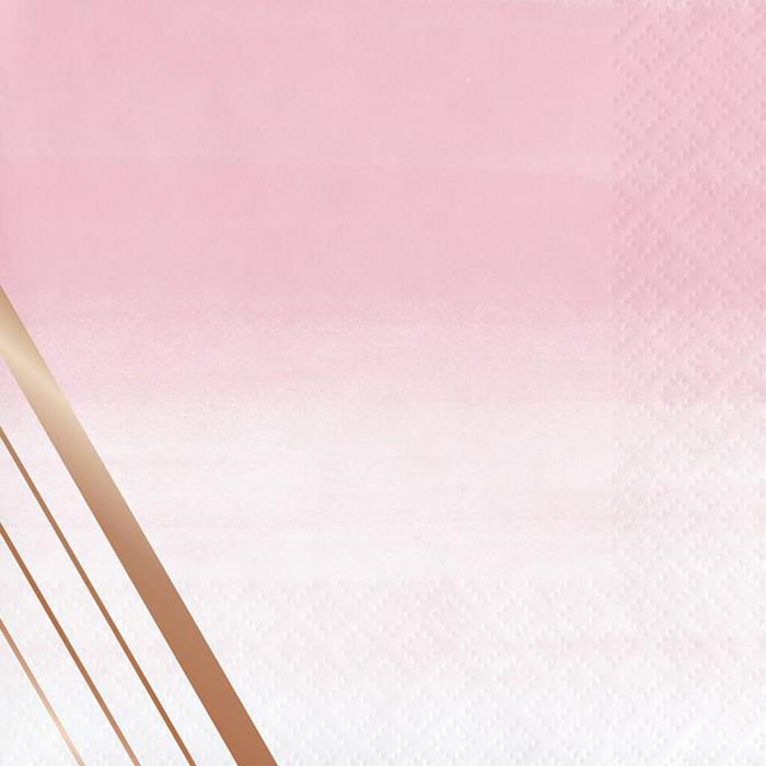 Rose' All Day 3 Ply Foil Stamped Beverage Napkins