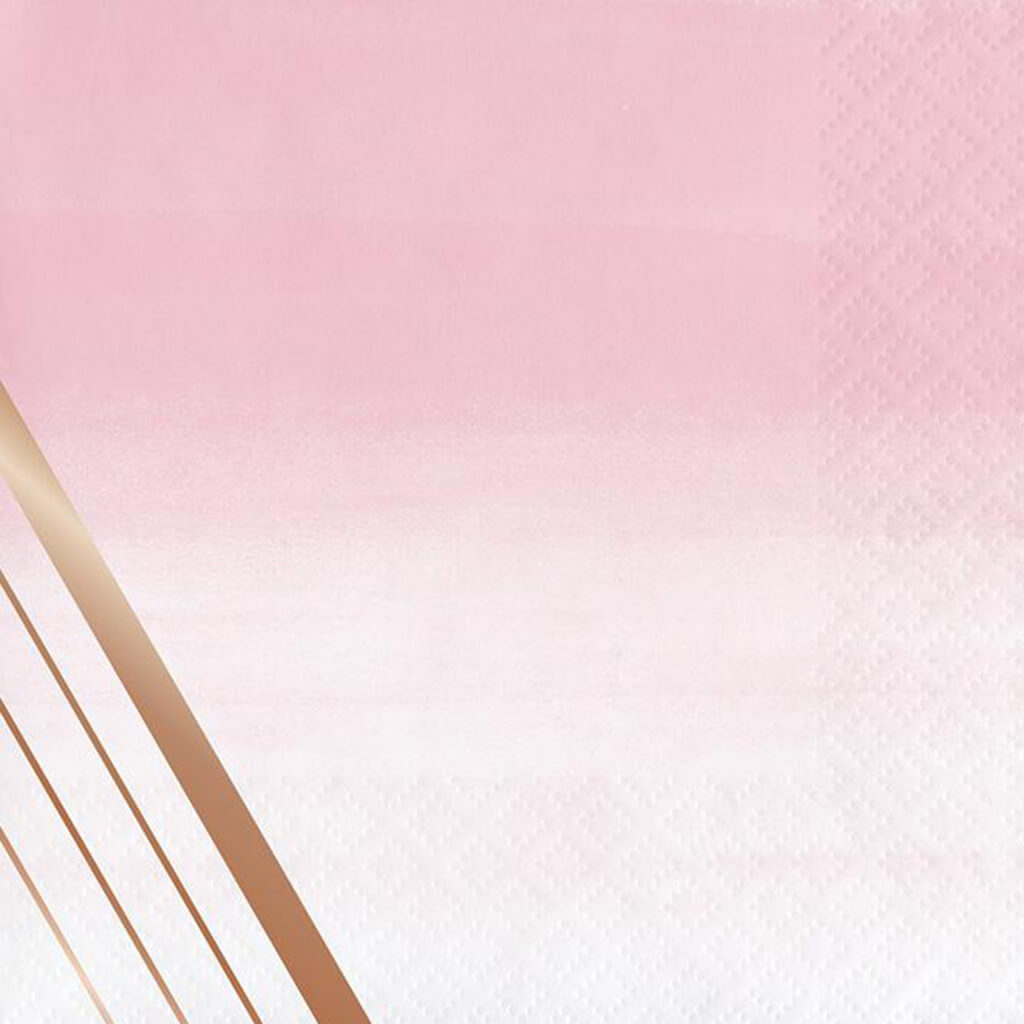 Rose' All Day 3 Ply Foil Stamped Beverage Napkins