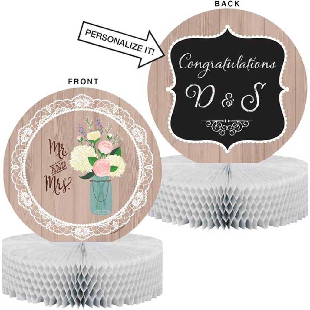 Rustic Wedding Centerpiece Honeycomb