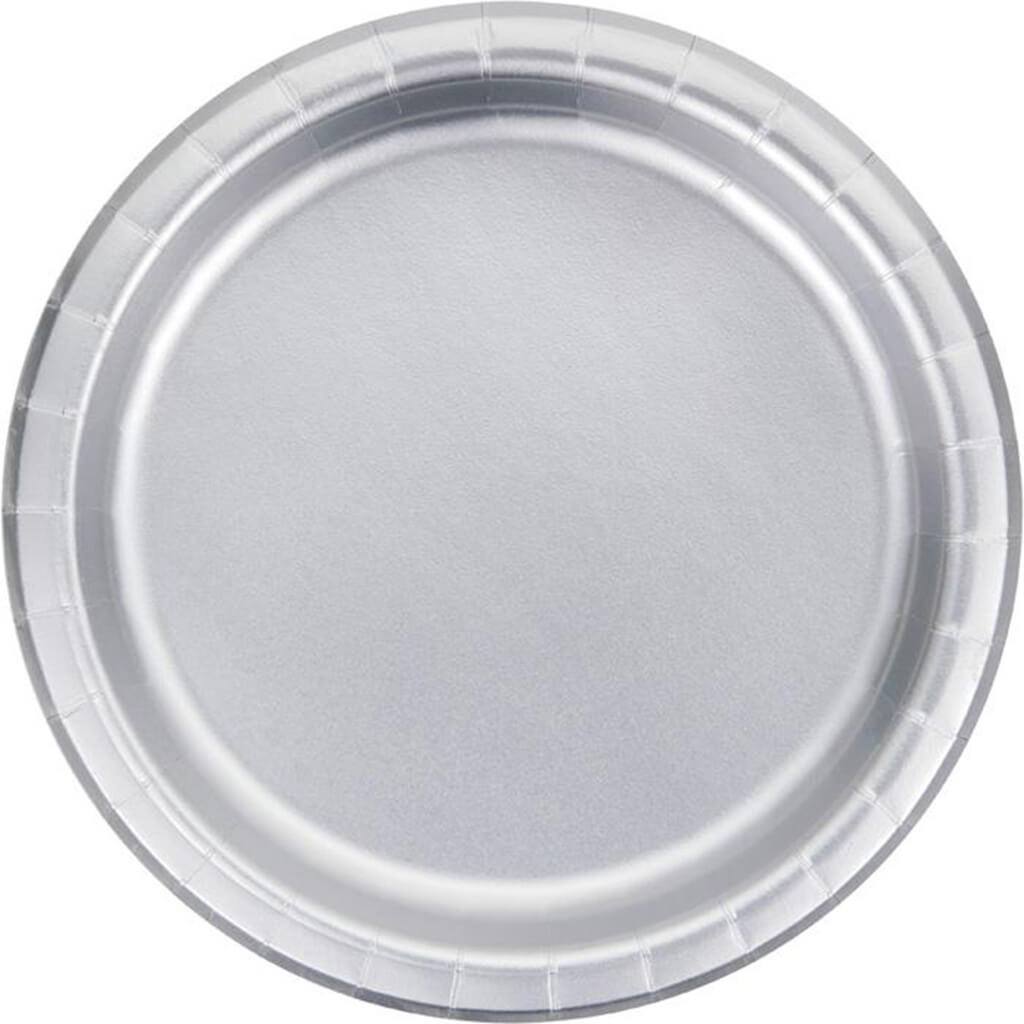 Silver Foil Dinner Plates 8ct