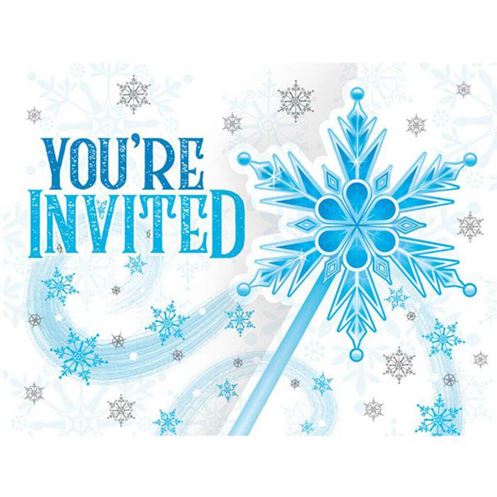 Snow Princess Invitations 8ct