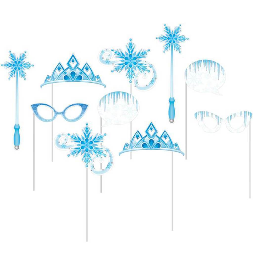 Snow Princess Photo Booth Props 10ct