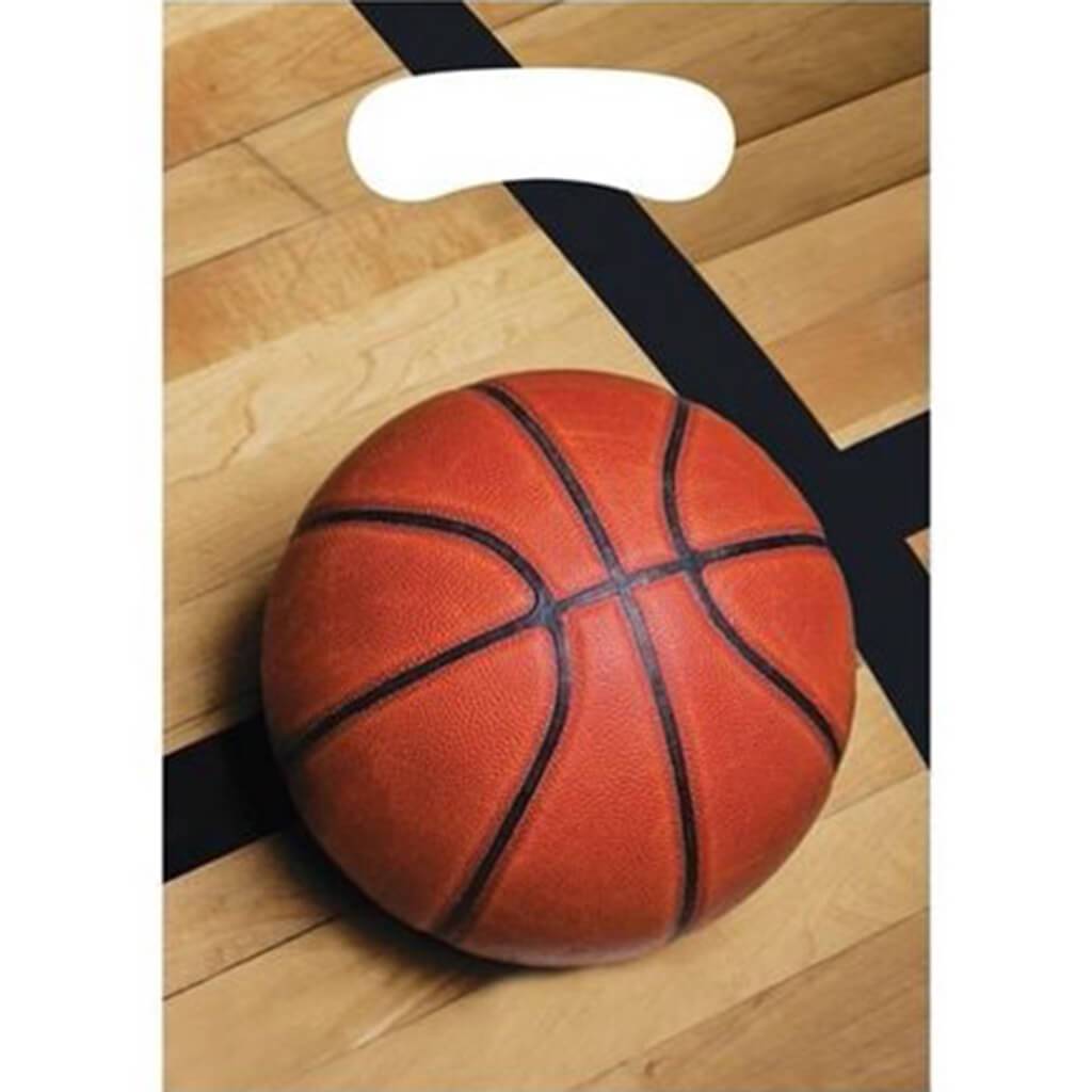 Basketball Lolly Bags 8ct