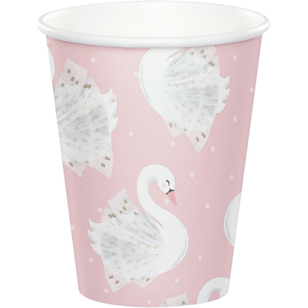 Stylish Swan Paper Cups 9oz