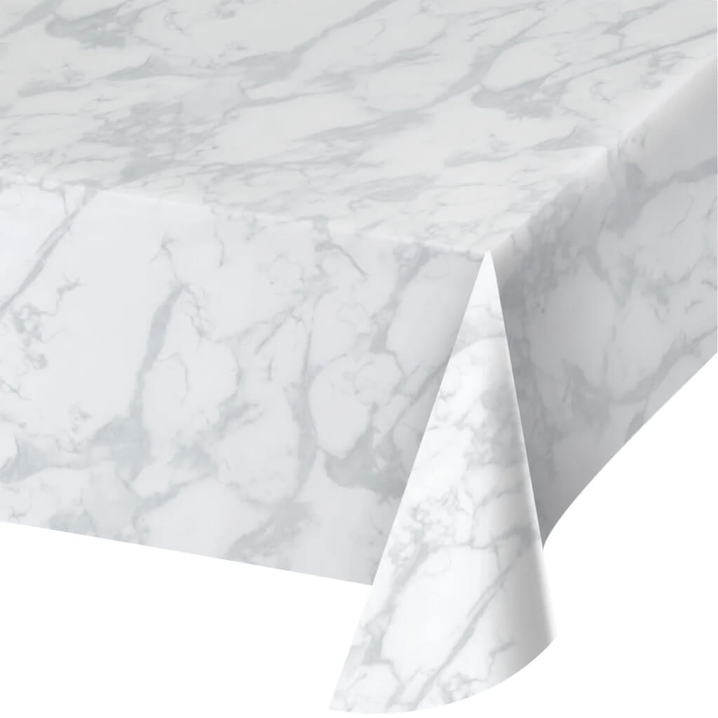 Marble Plastic Tablecloths 54 x 108