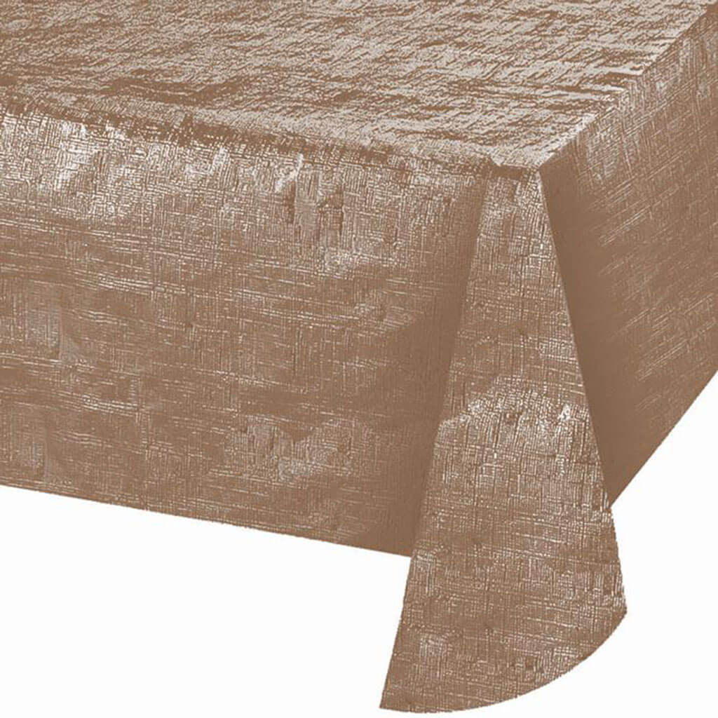 Rose Gold Metallic Tablecloths 54 x 108