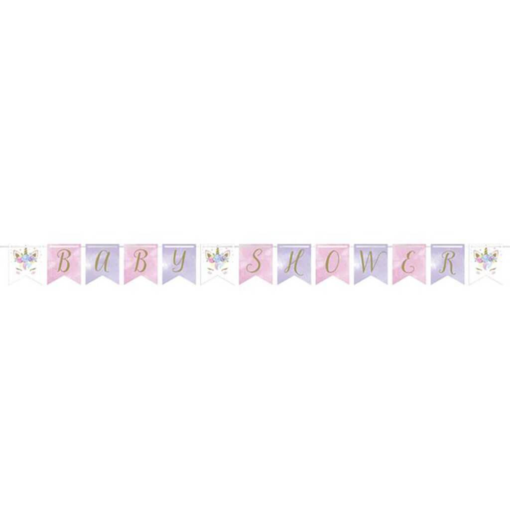 Unicorn Baby Shower Banners