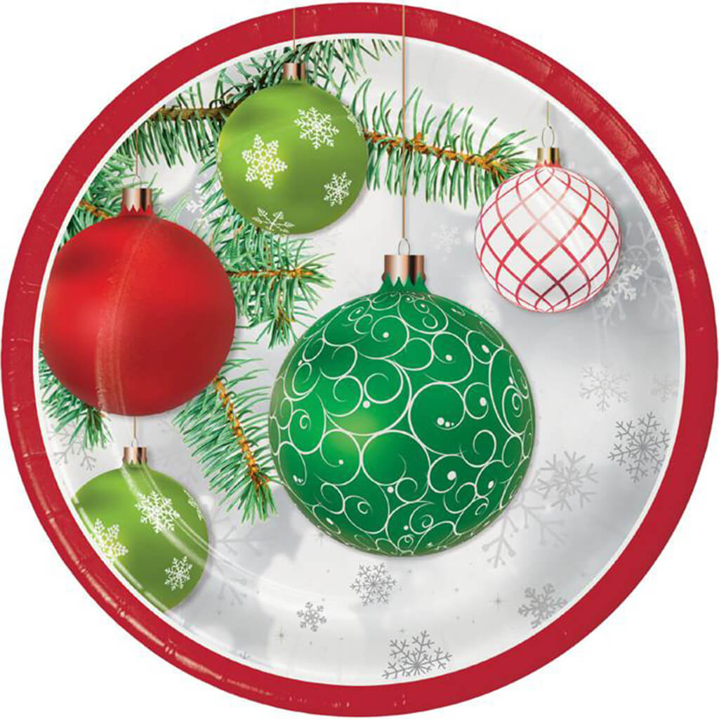 Ornaments Dinner Plates 8ct