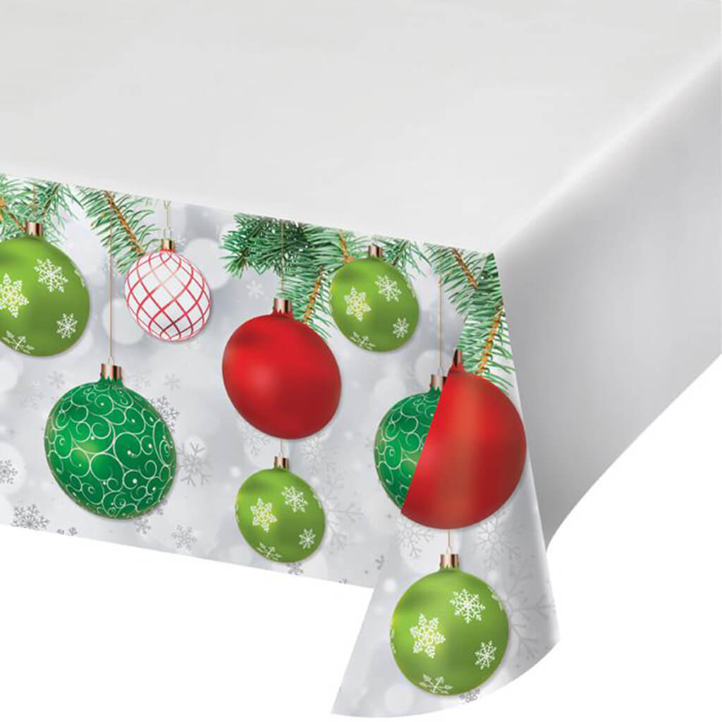 Ornaments Plastic Tablecloths 54 x 102