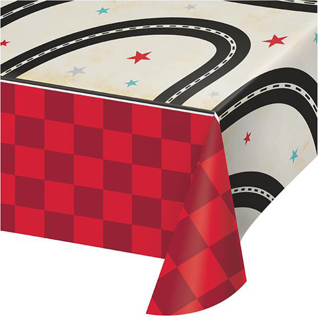 Vintage Race Car Paper Tablecloths 54 x 102