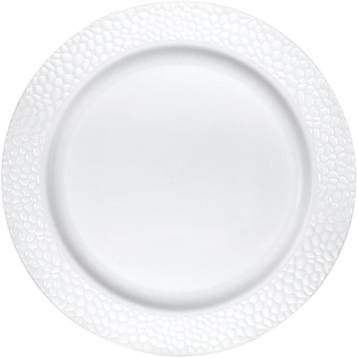 Pearl Pebble Plastic Dinner Plates 10ct