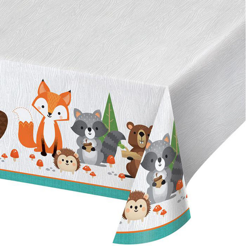 Wild One Woodland Plastic Tablecloths 54 x 102