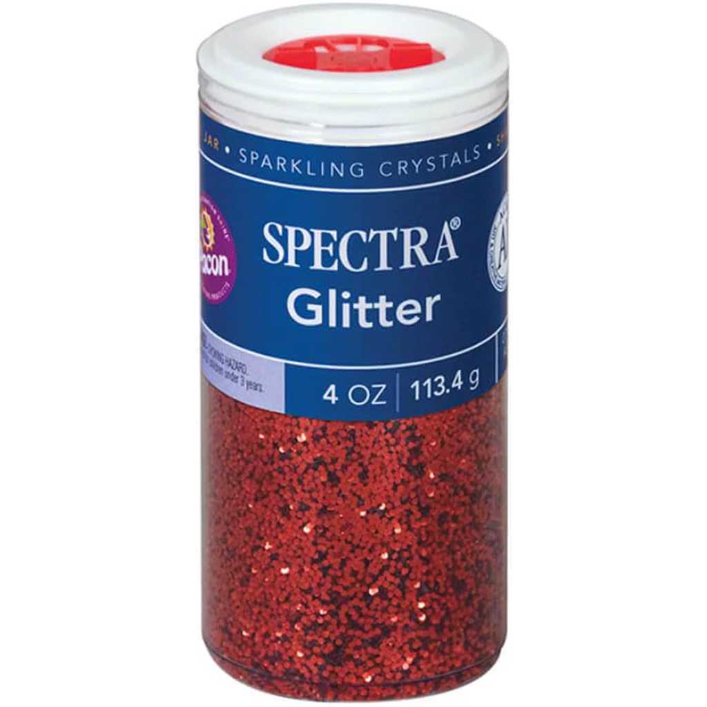 Spectra Glitter Sparkling Crystals 4oz Red