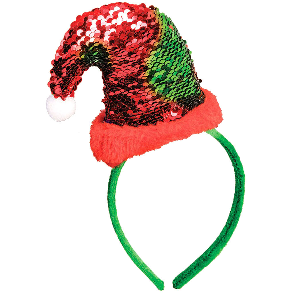 Magic Sequin Santa Hat Headband