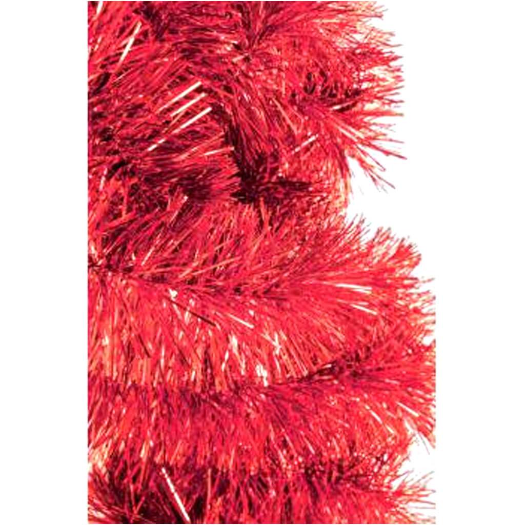 Tinsel Garland Metallic Red 9ft