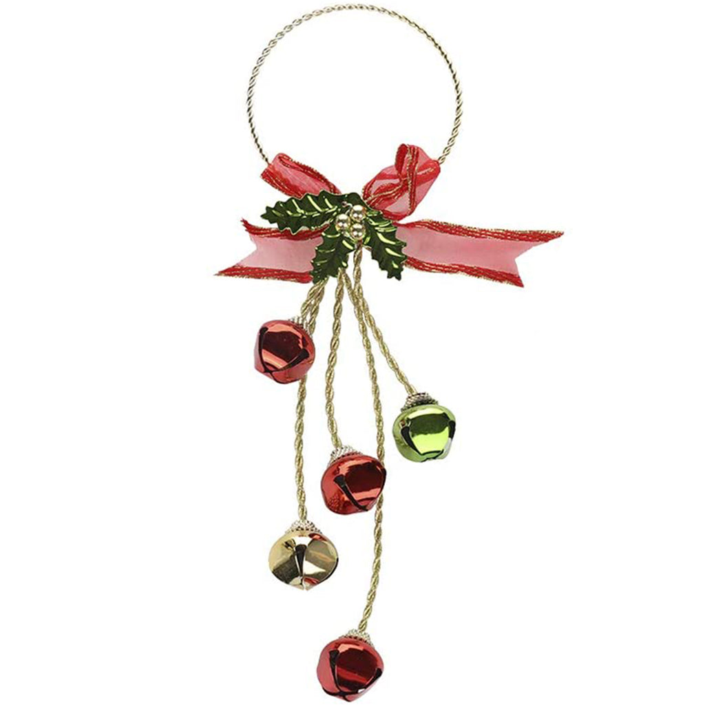 Christmas 5 Red Bell Door Hanger