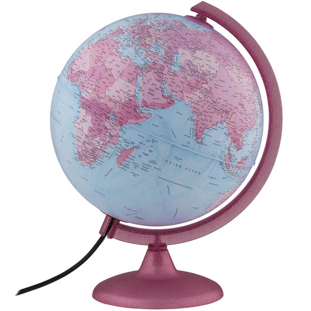 Pink Continental Children&#39;s Globe