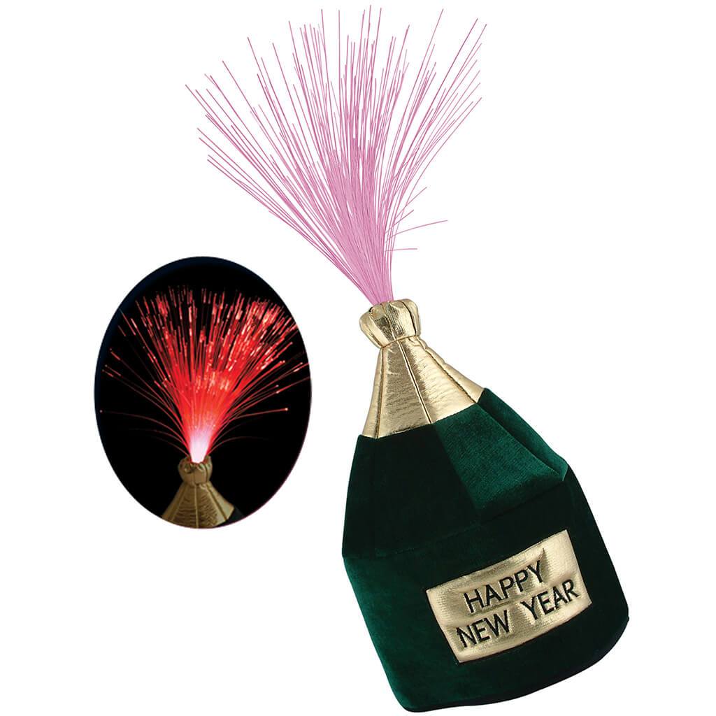 HNY Bottle Light-Up Head Hat