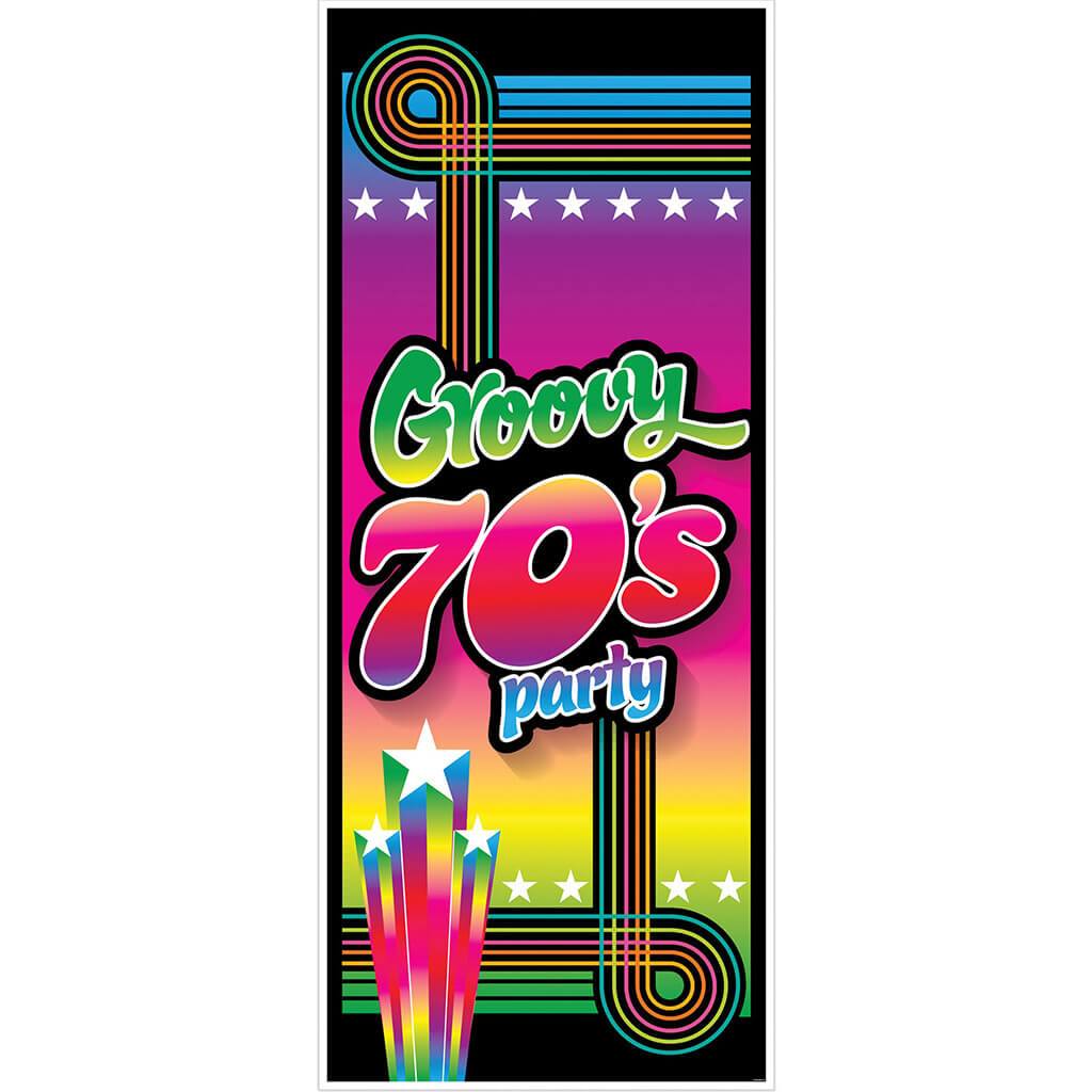 70's Groovy Party Door Cover