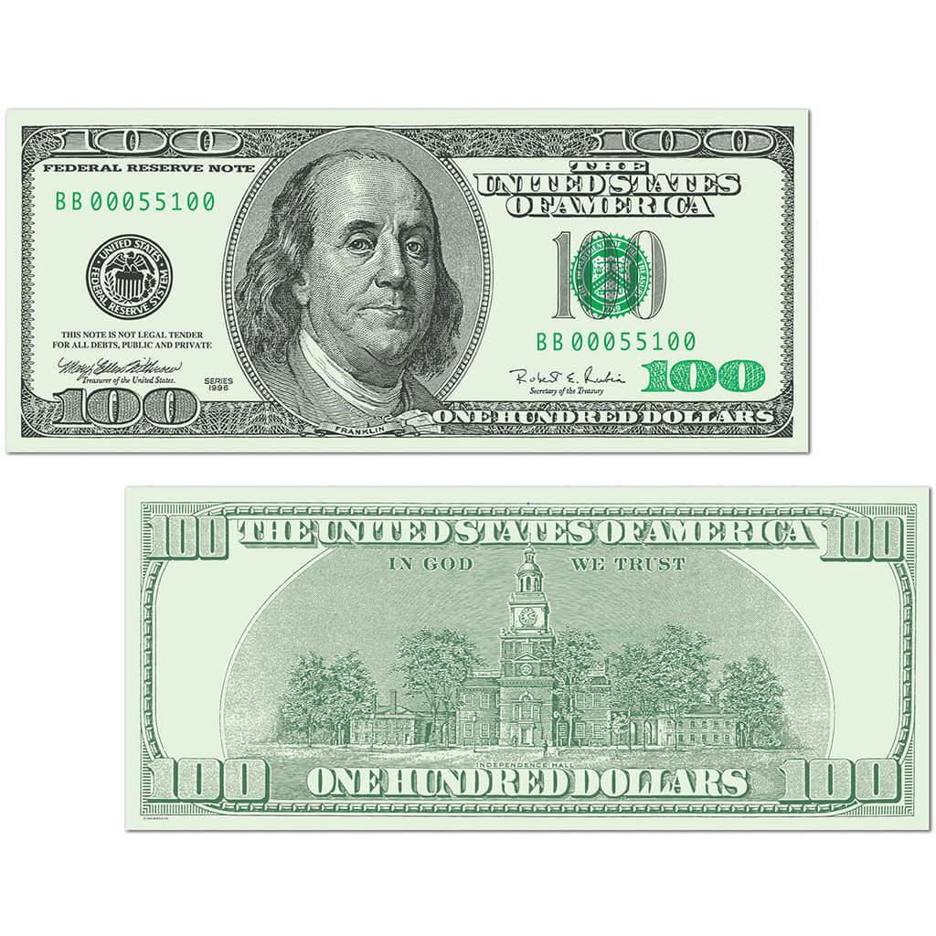 Big Bucks Cutout $100 Bill