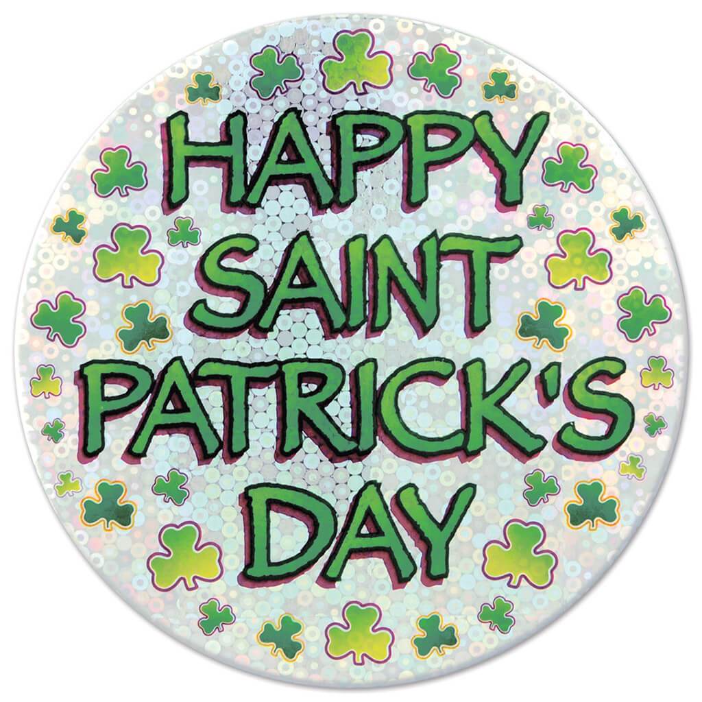 Happy St Patrick&#39;S Day Button