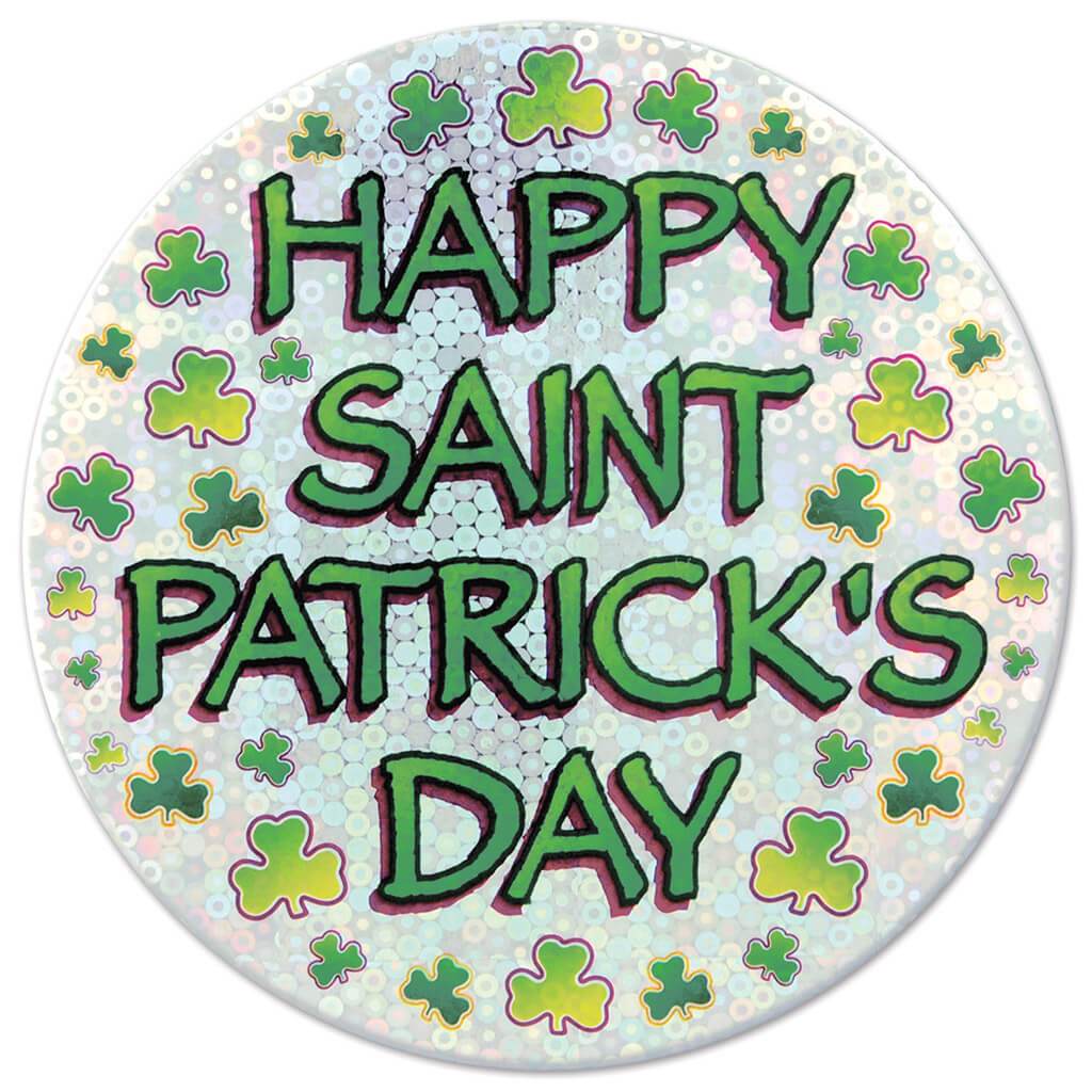Happy St Patrick'S Day Button