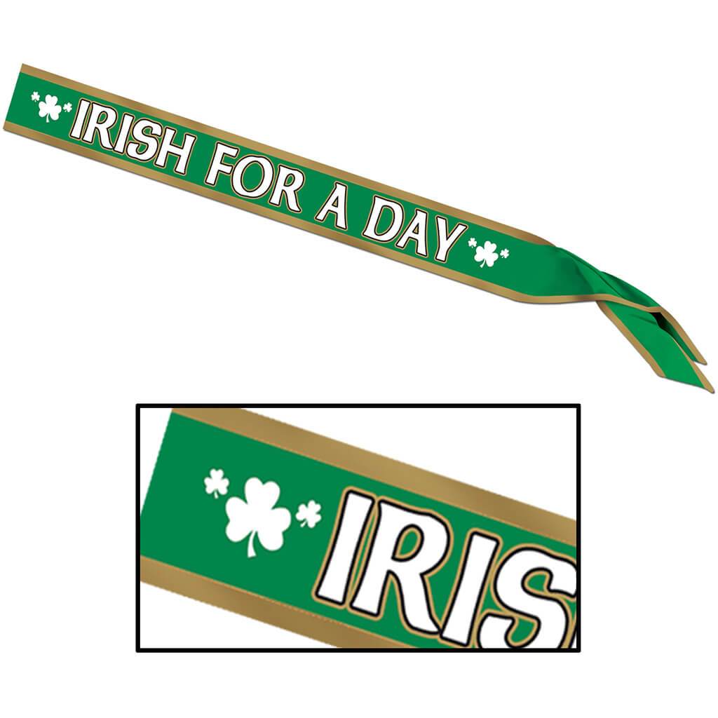 Irish For A Day Satin Sash