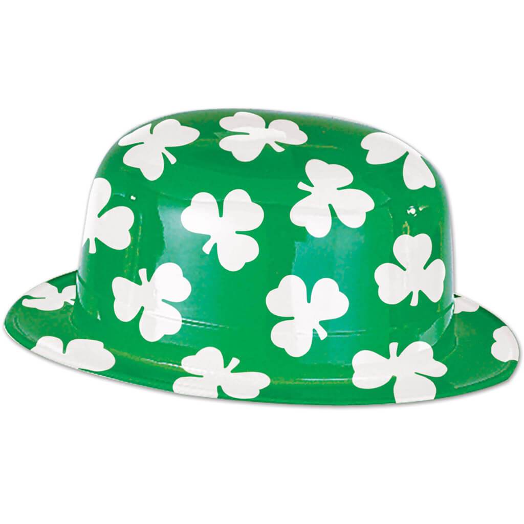 Shamrock Plastic Derby Hat