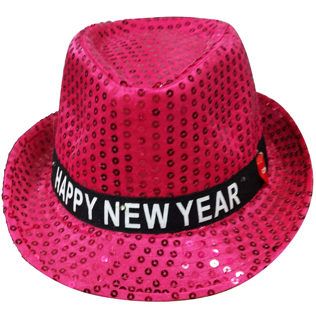 Light Up Happy New Year's Hat