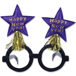 New Year Star Glittered Bopper Glasses