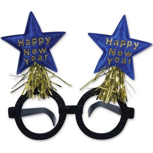 New Year Star Glittered Bopper Glasses